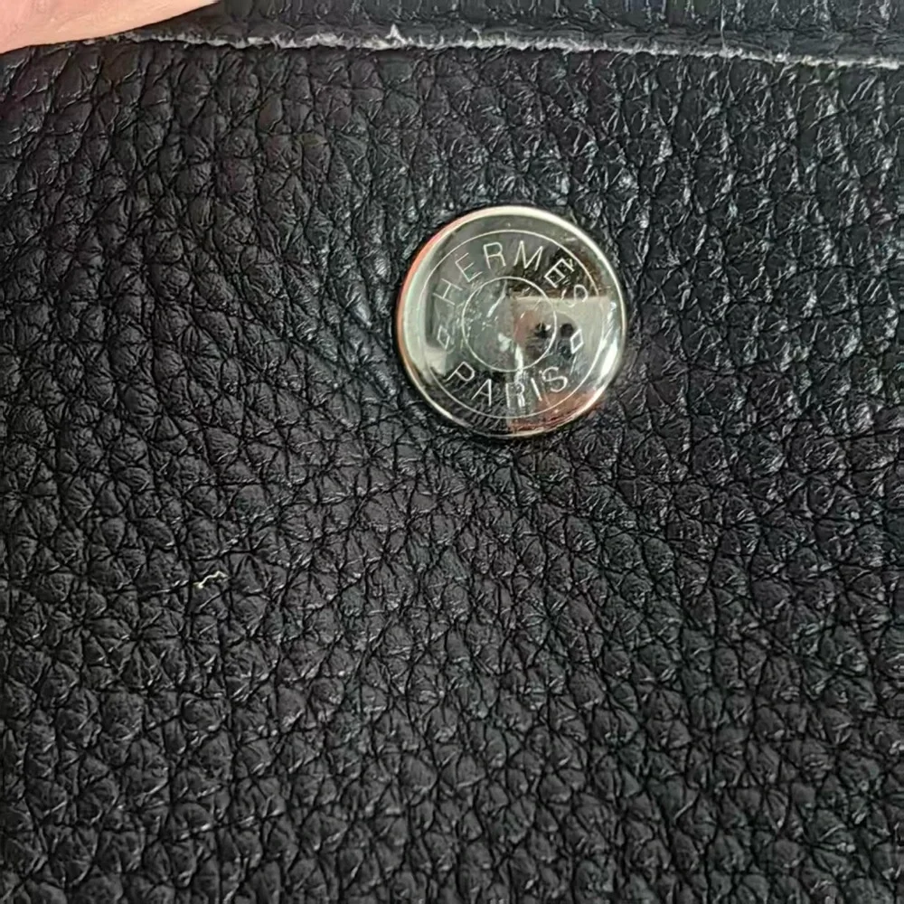 Hermes Garden Party 36 Togo A 2017 Black Silver Hardware Handbag Negonda - Picture 3 of 14